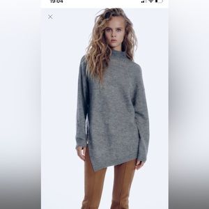 Zara Asymmetrical Oversized Sweater